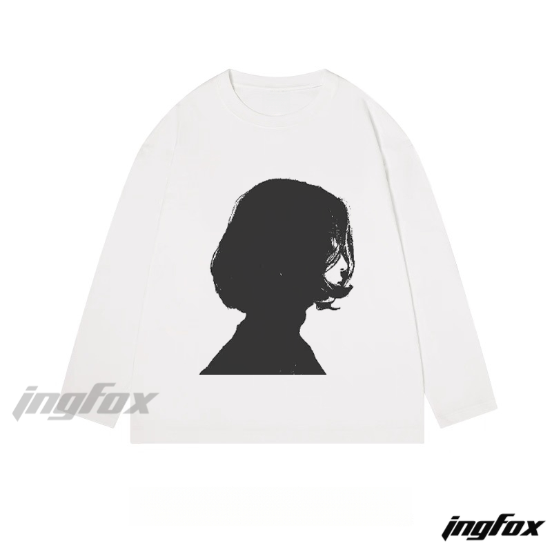 Silhouette of a Woman - Classic Cotton Long Sleeve Tee