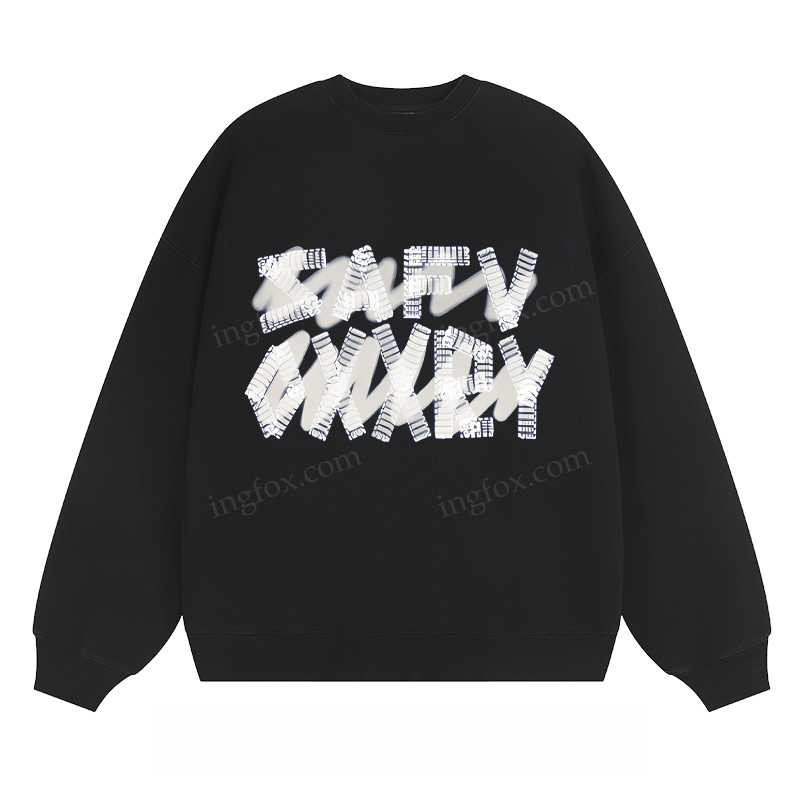 Distorted Text Graphic - Classic Unisex Fit Crewneck Sweatshirt