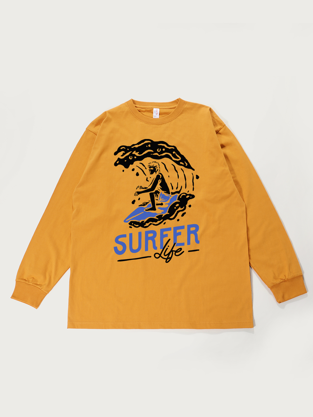 Surfer Life - Unisex Retro Cotton Long Sleeve T-Shirt