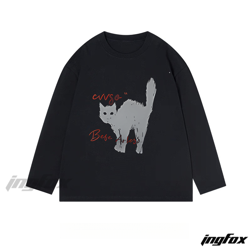 Curse Cat - Classic Cotton Long Sleeve Tee