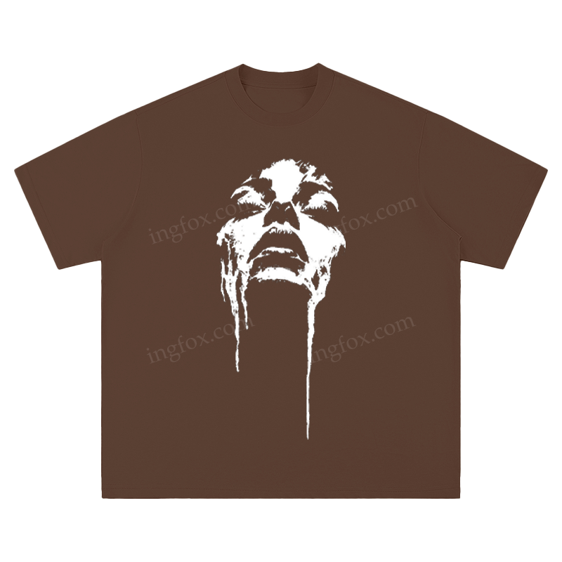 Artistic Face Drip - Unisex Fit Short Sleeve T - Shirt
