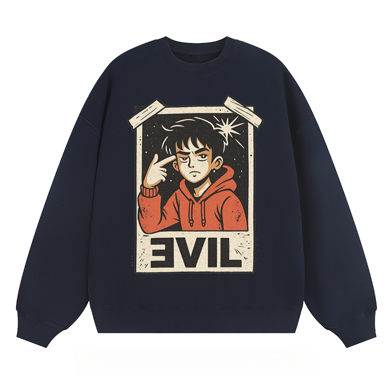 Evil Graphic - Classic Unisex Fit Crewneck Sweatshirt