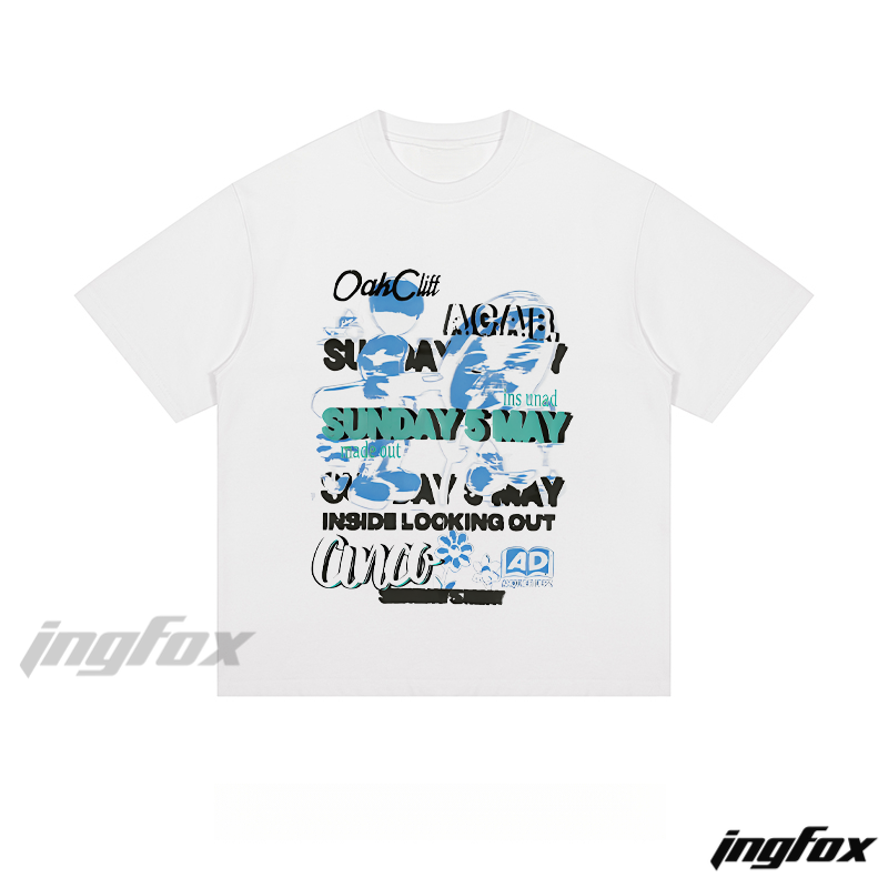 Festival Collage - Loose Fit Short Sleeve T - Shirt