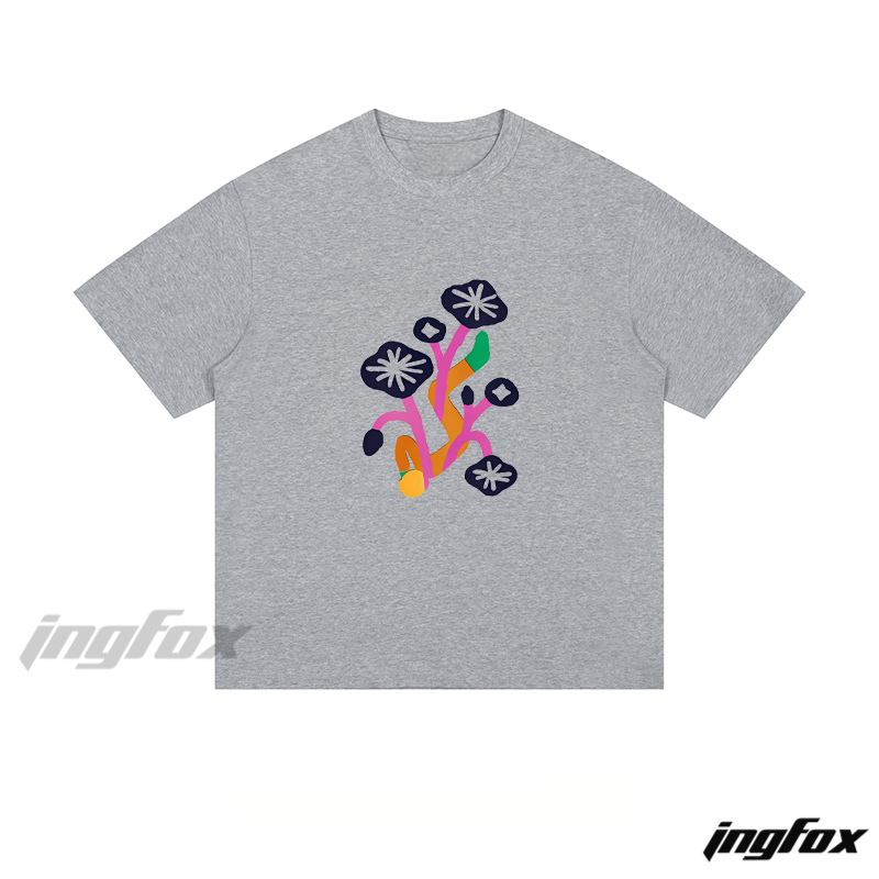 Colorful Mushroom Doodle - Loose Fit Short Sleeve T-Shirt