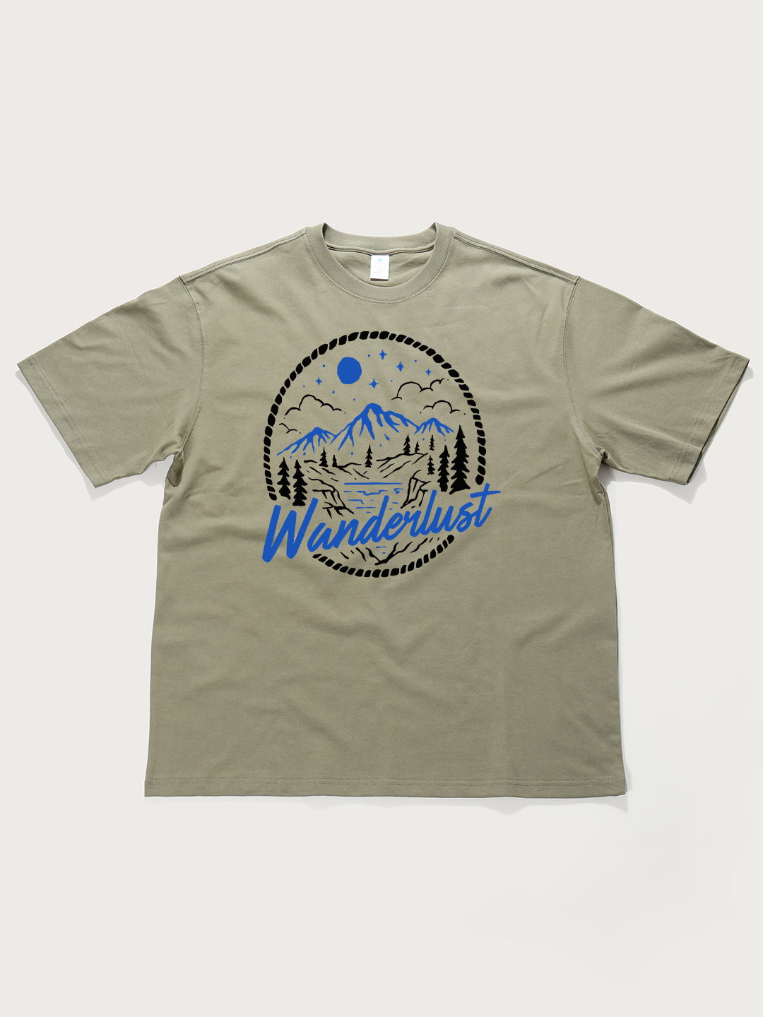 Wanderlust Mountain Night - Unisex Retro Cotton Short Sleeve T-Shirt
