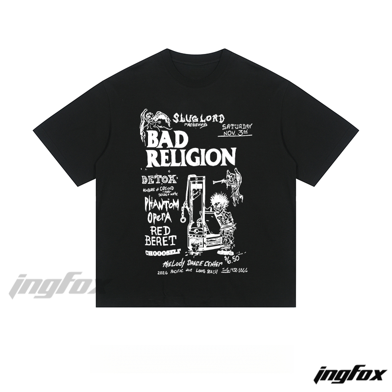Bad Religion Concert Flyer - Loose Fit Short Sleeve T - Shirt