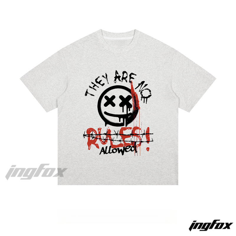 No Rules Rebellion - Loose Fit Short Sleeve T - Shirt