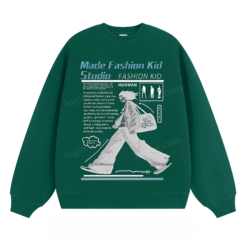 Made Fashion Kid - Classic Unisex Fit Crewneck Sweatshirt