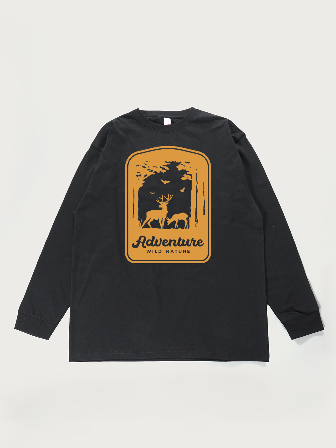 Adventure Wild Nature - Unisex Retro Cotton Long Sleeve T-Shirt