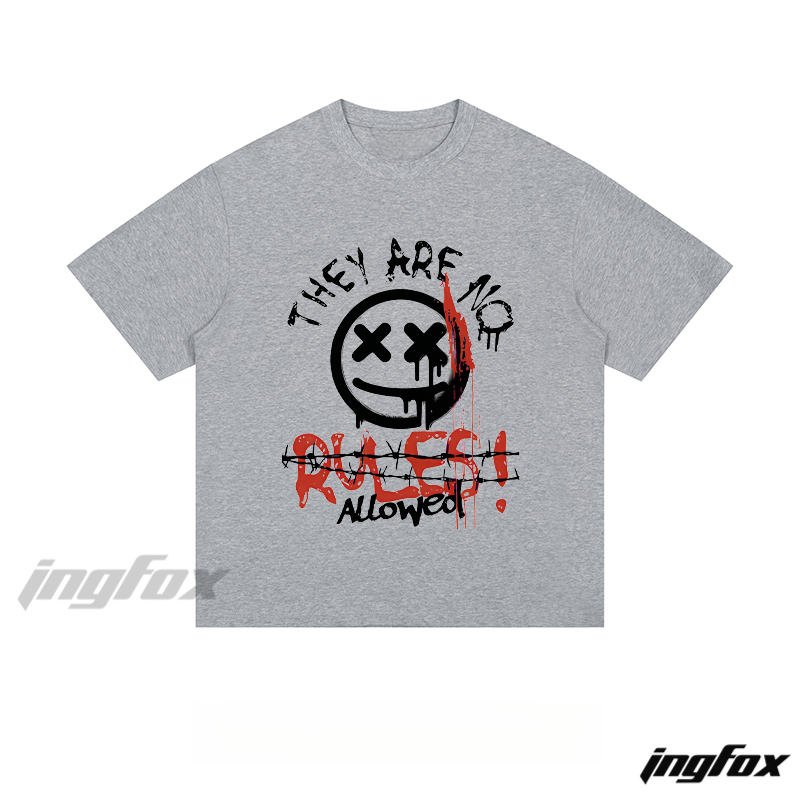 No Rules Rebellion - Loose Fit Short Sleeve T - Shirt