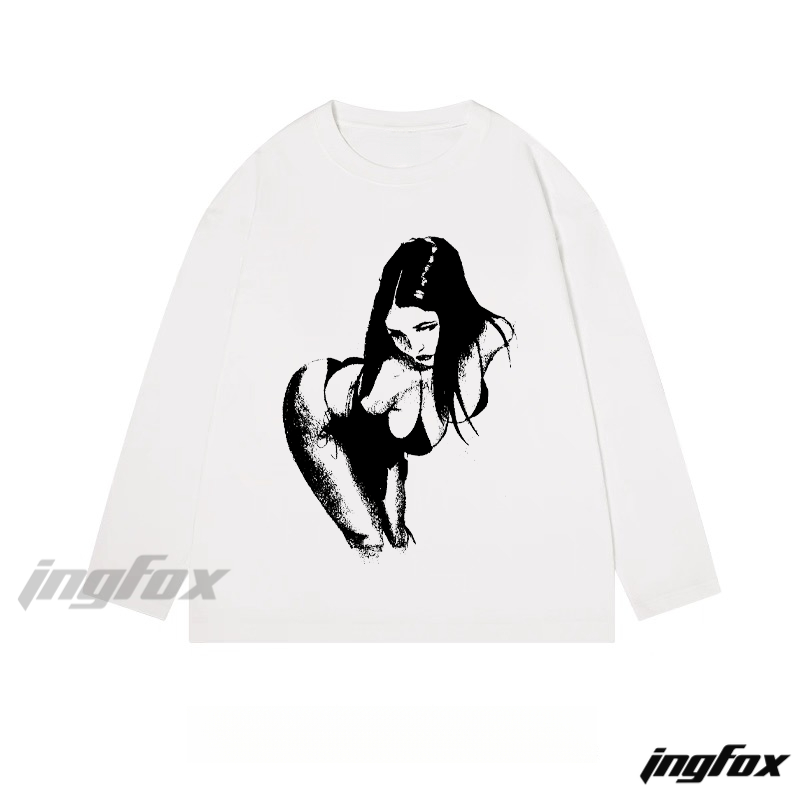 Abstract Figure Graphic - Classic Cotton Long Sleeve Tee