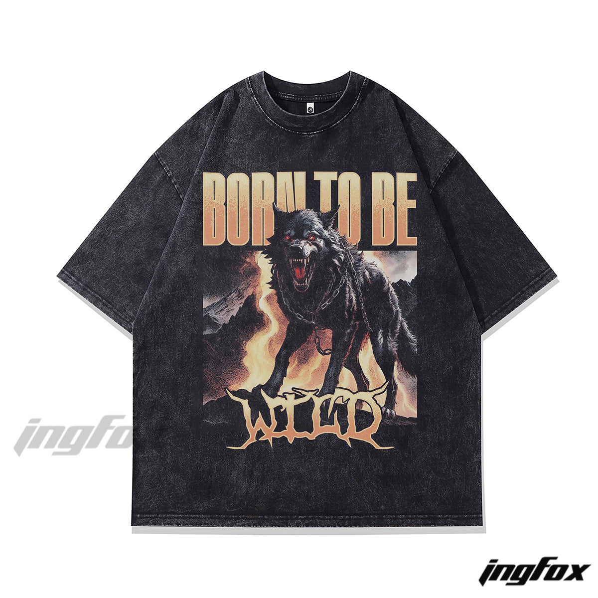 Grunge Graphic Tee - Vintage Washed Oversized Style