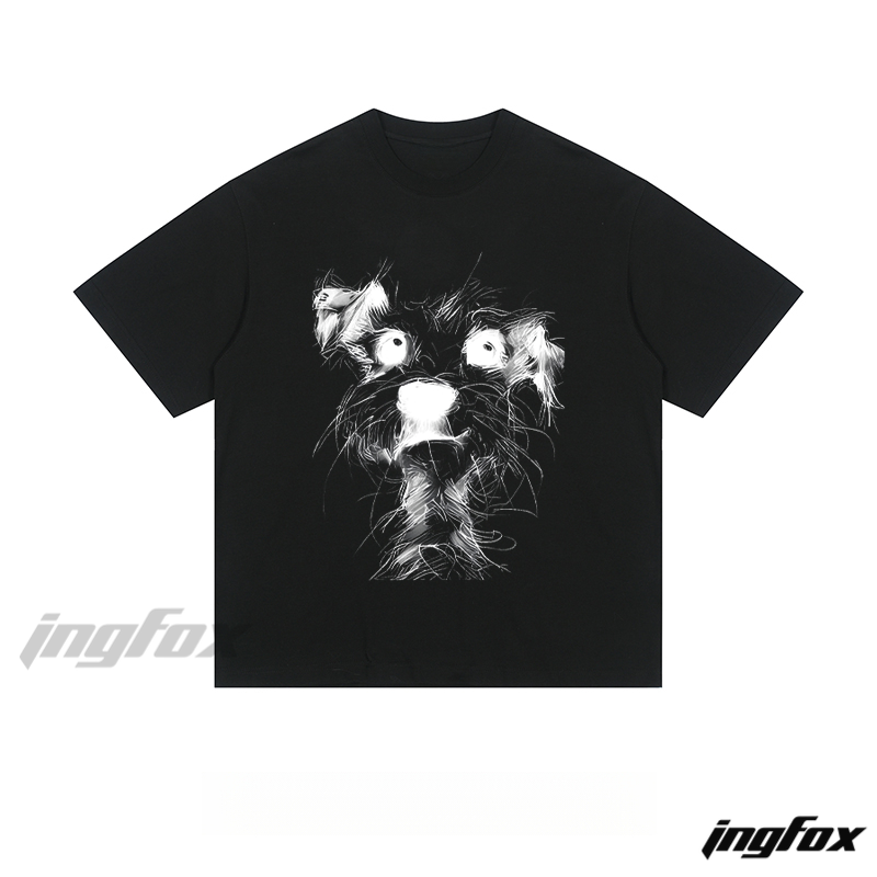 Sketch Dog Portrait - Loose Fit Short Sleeve T-Shirt