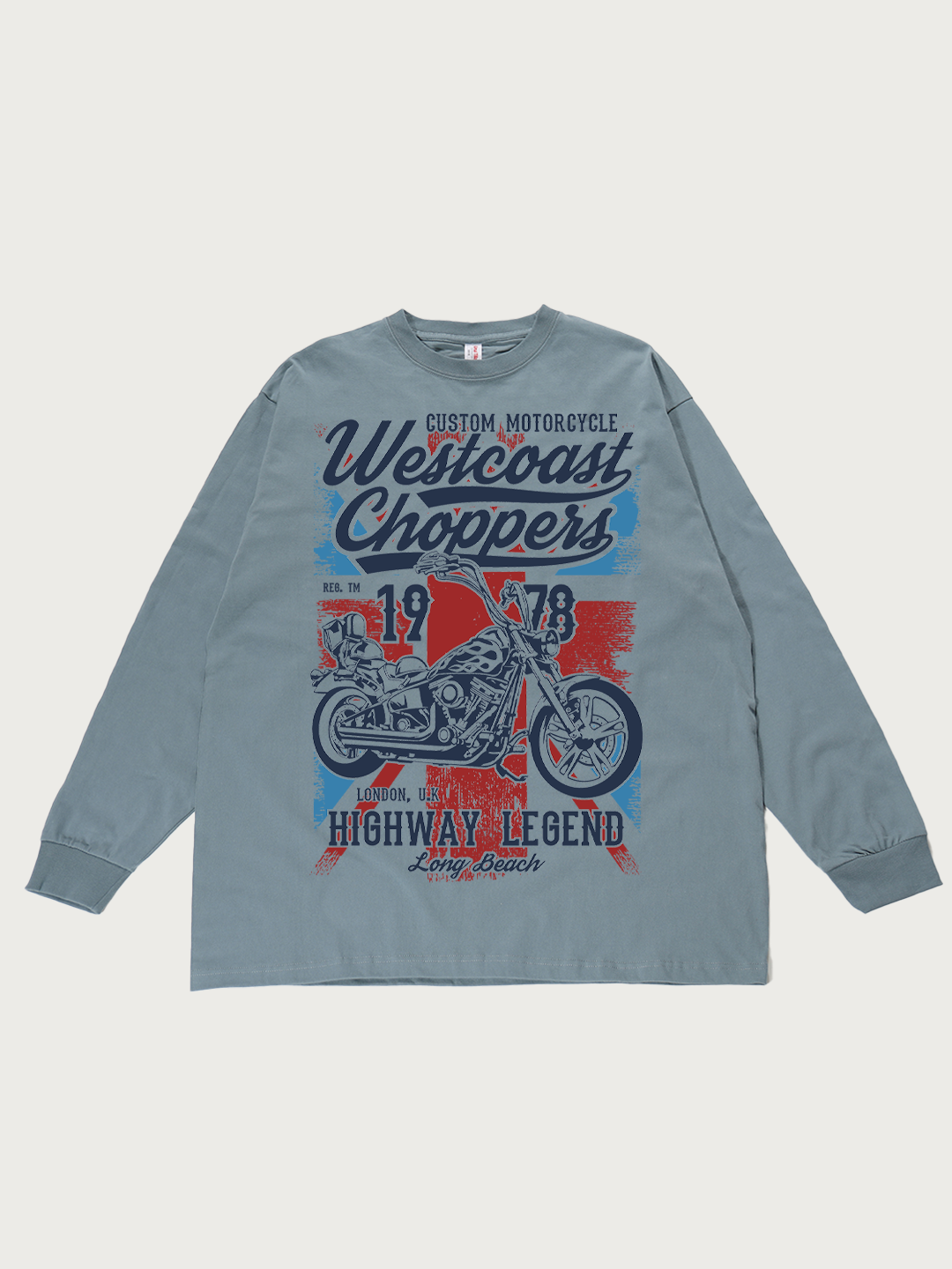 Westcoast Choppers 1978 Highway Legend - Unisex Retro Cotton Long Sleeve T-Shirt