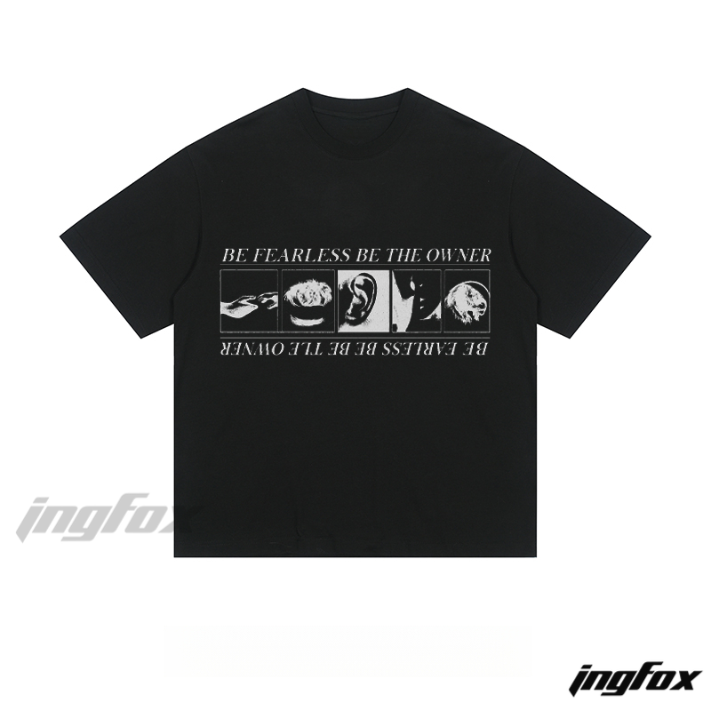 Fearless Owner Graphic - Loose Fit Short Sleeve T - Shirt