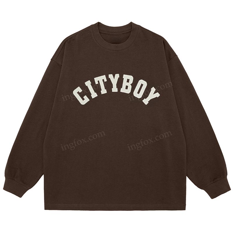 Cityboy - Classic Unisex Fit Cotton Long Sleeve Tee