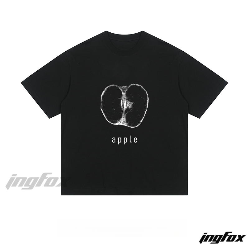 Apple Cross - Section Sketch - Loose Fit Short Sleeve T-Shirt