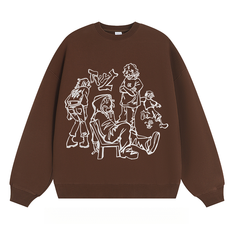 Casual Group Sketch - Classic Unisex Fit Crewneck Sweatshirt