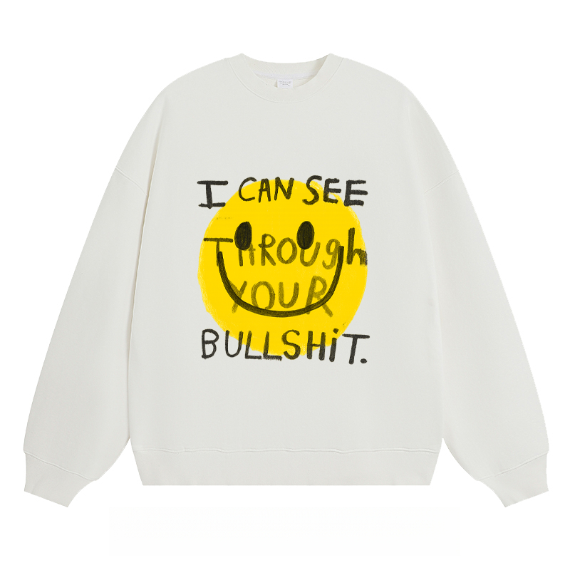 Sarcastic Smiley - Classic Unisex Fit Crewneck Sweatshirt