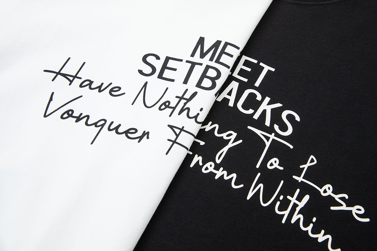 MEET SETBACKS - Short Sleeve Loose Fit T-shirt