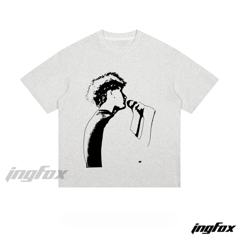 Singer Silhouette - Loose Fit Short Sleeve T - Shirt