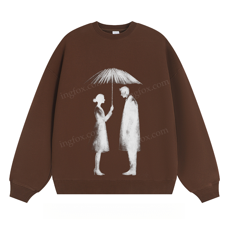 Umbrella Couple - Classic Unisex Fit Crewneck Sweatshirt