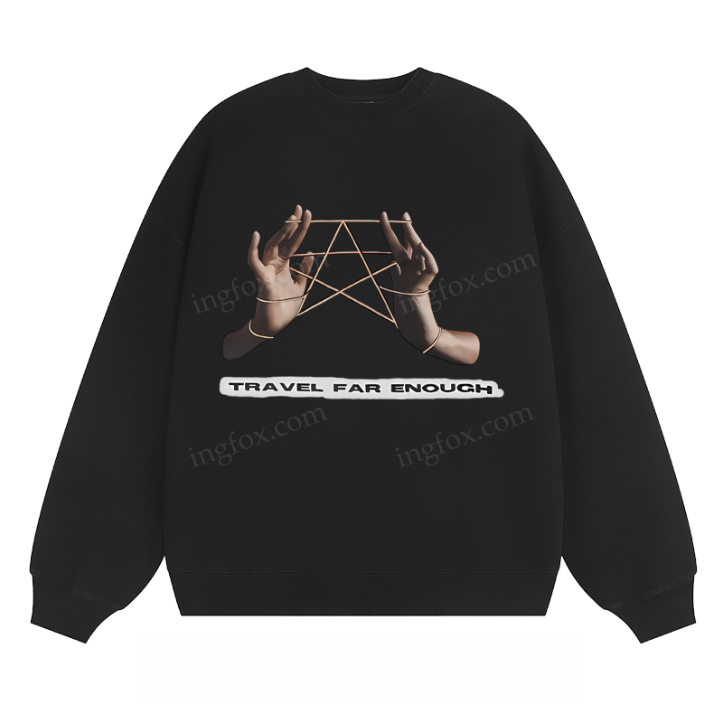 Travel Far Enough - Classic Unisex Fit Crewneck Sweatshirt
