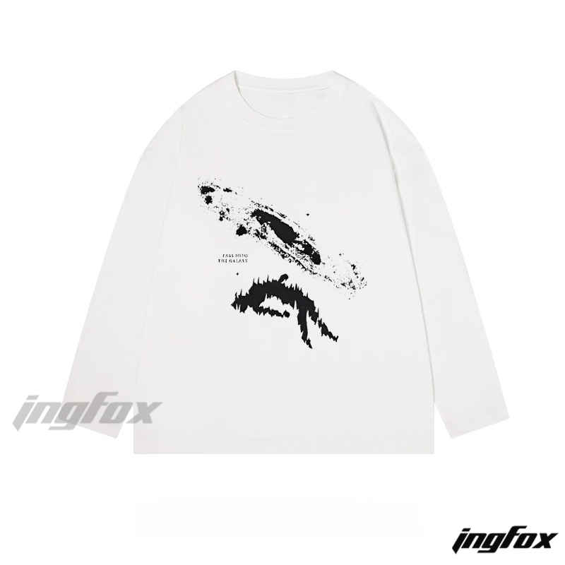 Abstract Art - Themed Classic Cotton Long Sleeve Tee
