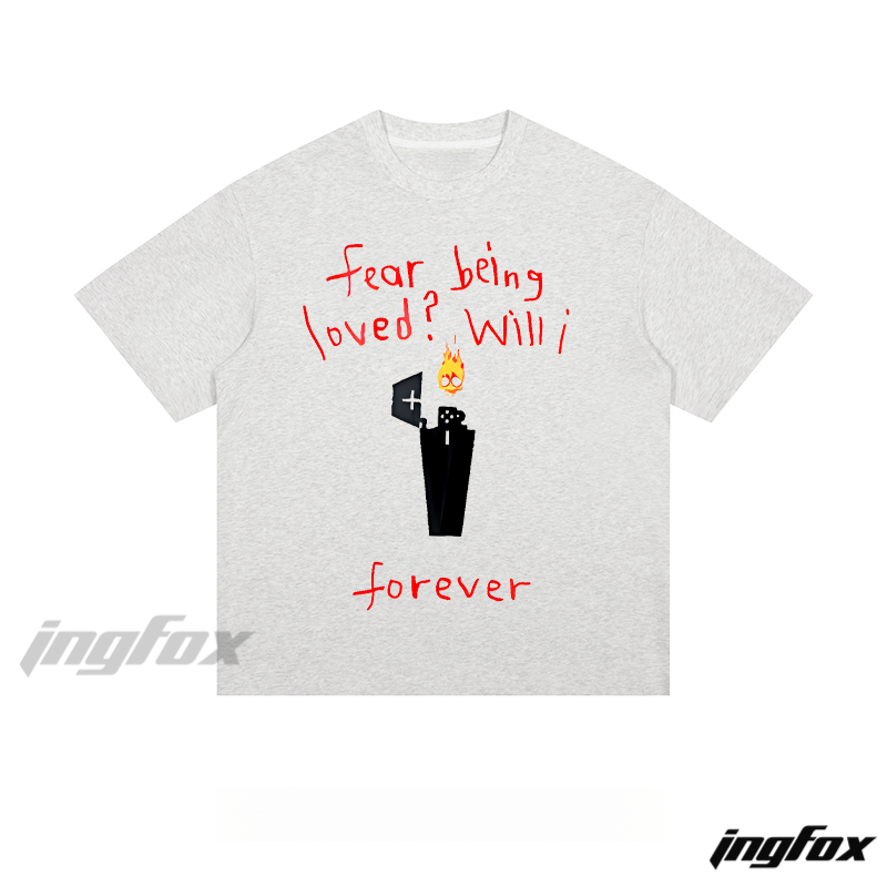 Dark Love Query - Loose Fit Short Sleeve T - Shirt