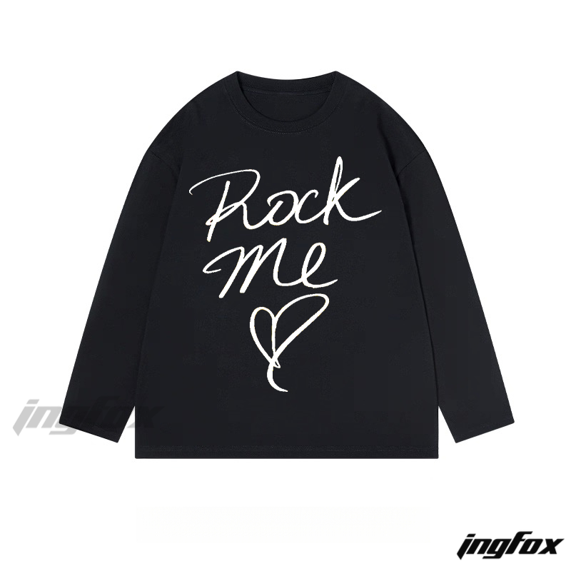 "Rock Me" Handwritten - Style - Classic Cotton Long Sleeve Tee