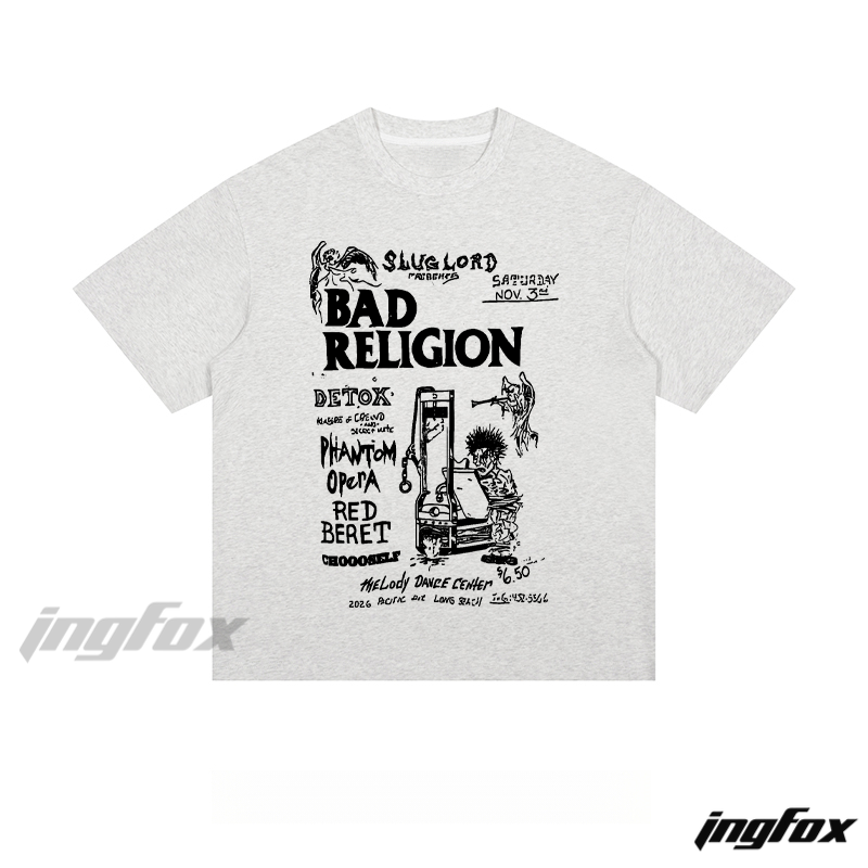 Bad Religion Concert Flyer - Loose Fit Short Sleeve T - Shirt