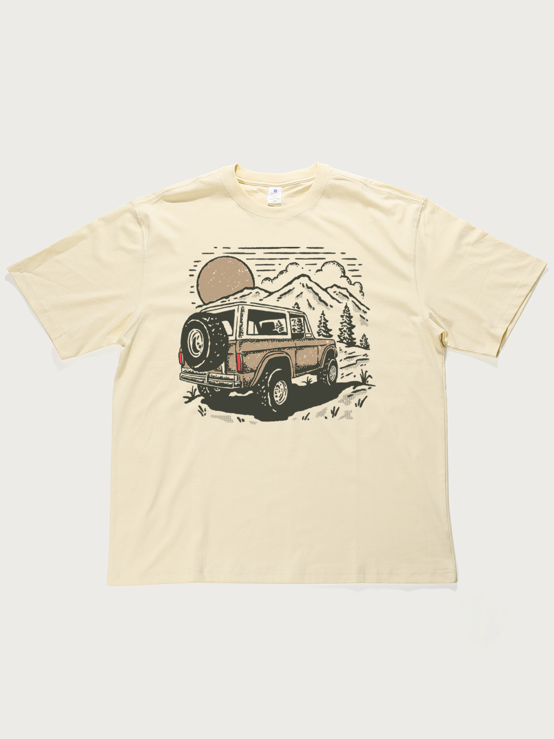 Off-Road Mountain - Unisex Retro Cotton Short Sleeve T-Shirt