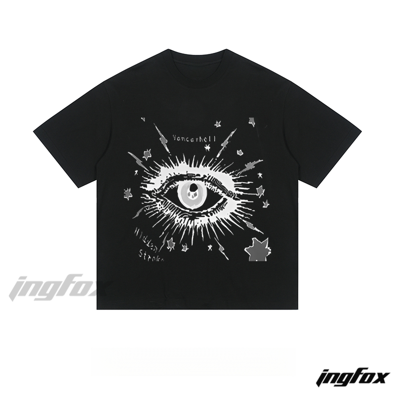 Starburst Eye Graphic - Loose Fit Short Sleeve T - Shirt