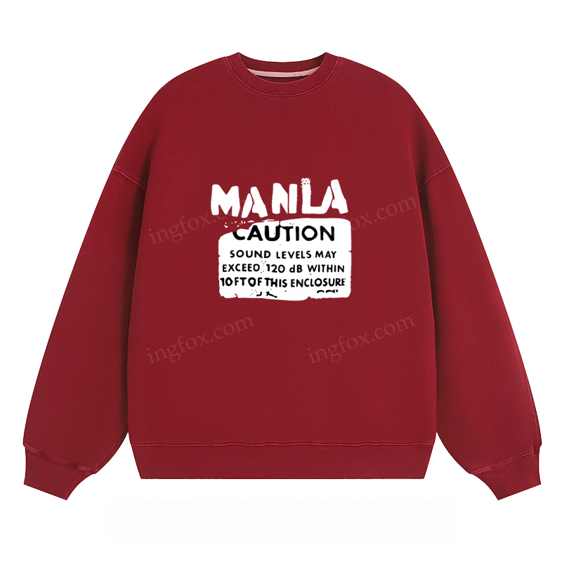 Manila Caution - Classic Unisex Fit Crewneck Sweatshirt