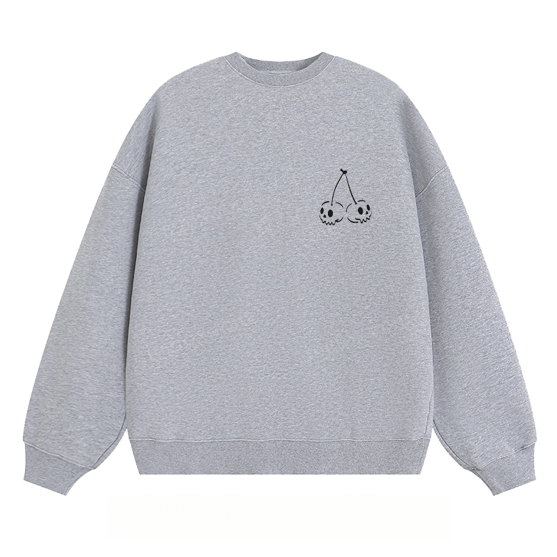 Skull Cherry Graphic - Classic Unisex Fit Crewneck Sweatshirt