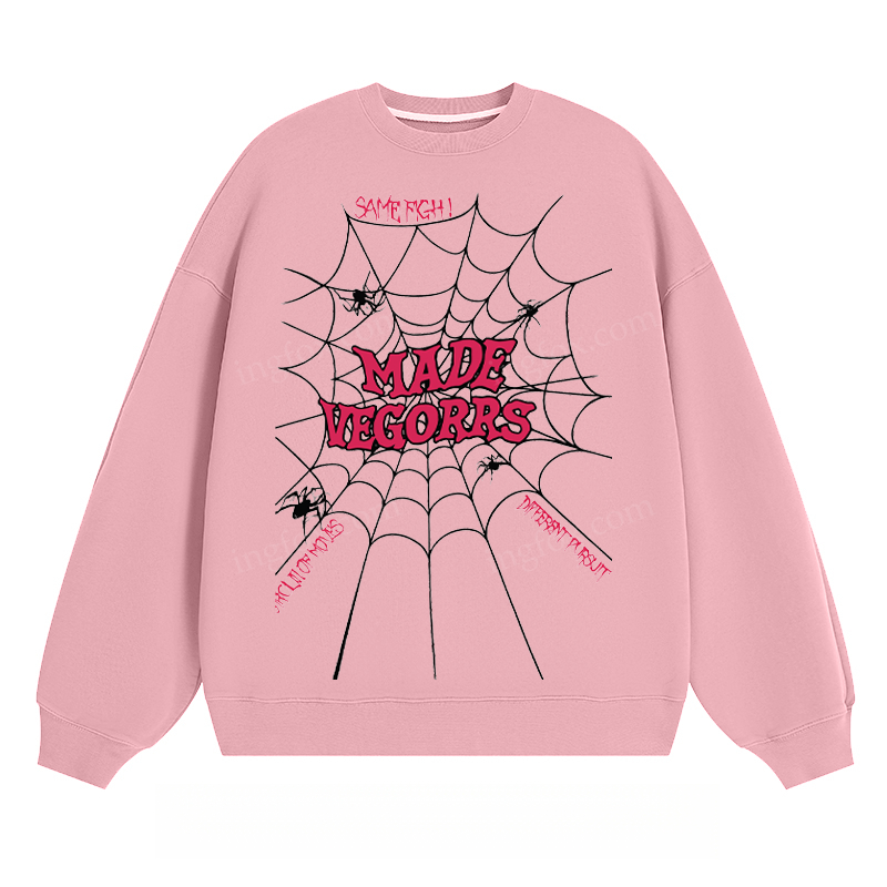 "MADE VEGORRS" Spider Web - Classic Unisex Fit Crewneck Sweatshirt