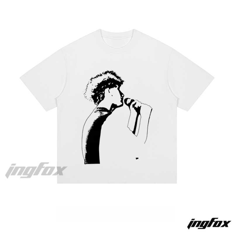 Singer Silhouette - Loose Fit Short Sleeve T - Shirt