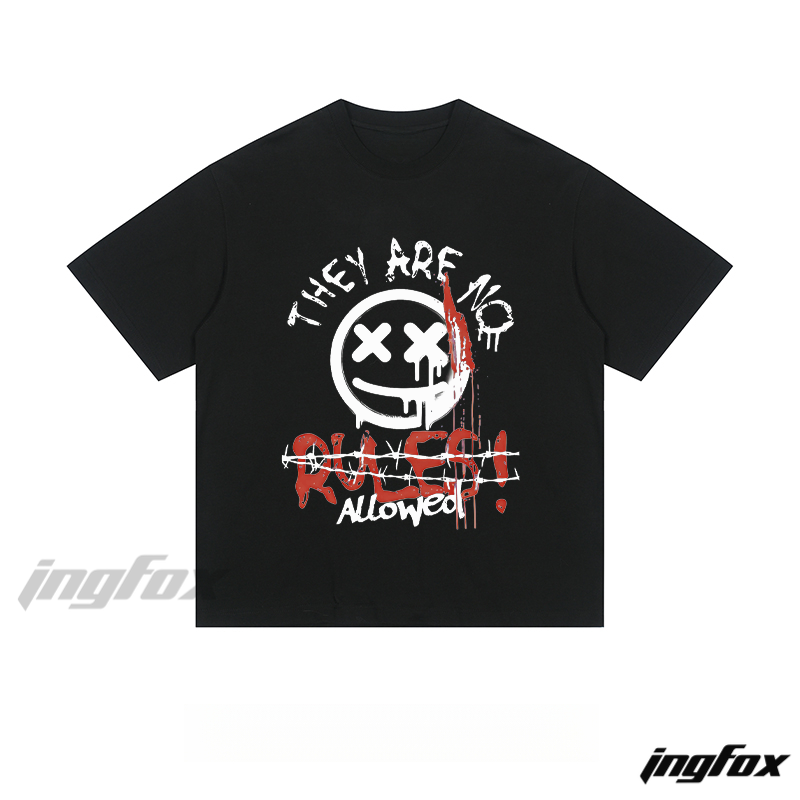 No Rules Rebellion - Loose Fit Short Sleeve T - Shirt