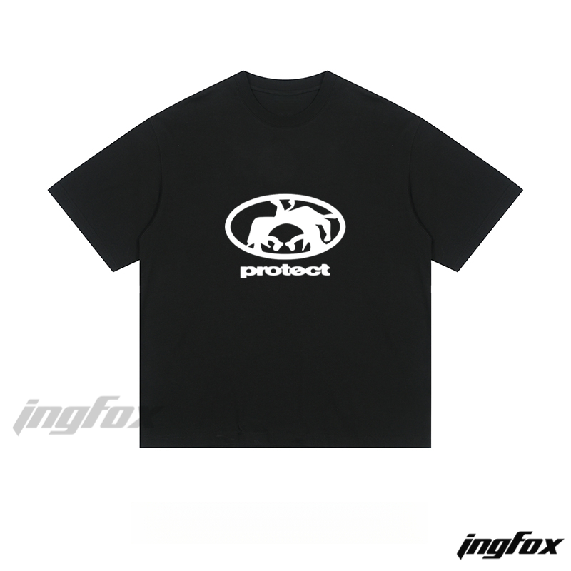 "Protect" Silhouette Graphic - Loose Fit Short Sleeve T-Shirt