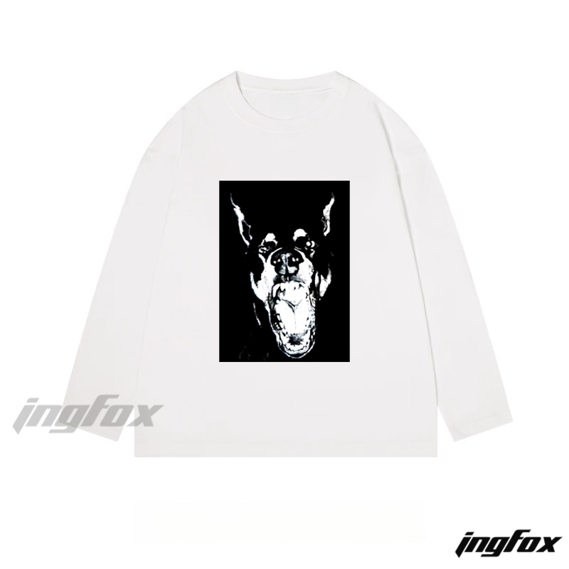 Doberman Graphic - Classic Cotton Long Sleeve Tee