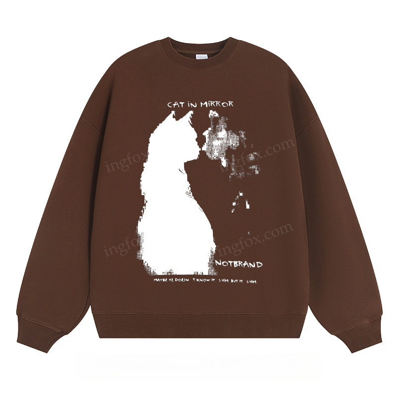 Cat in Mirror - Classic Unisex Fit Crewneck Sweatshirt