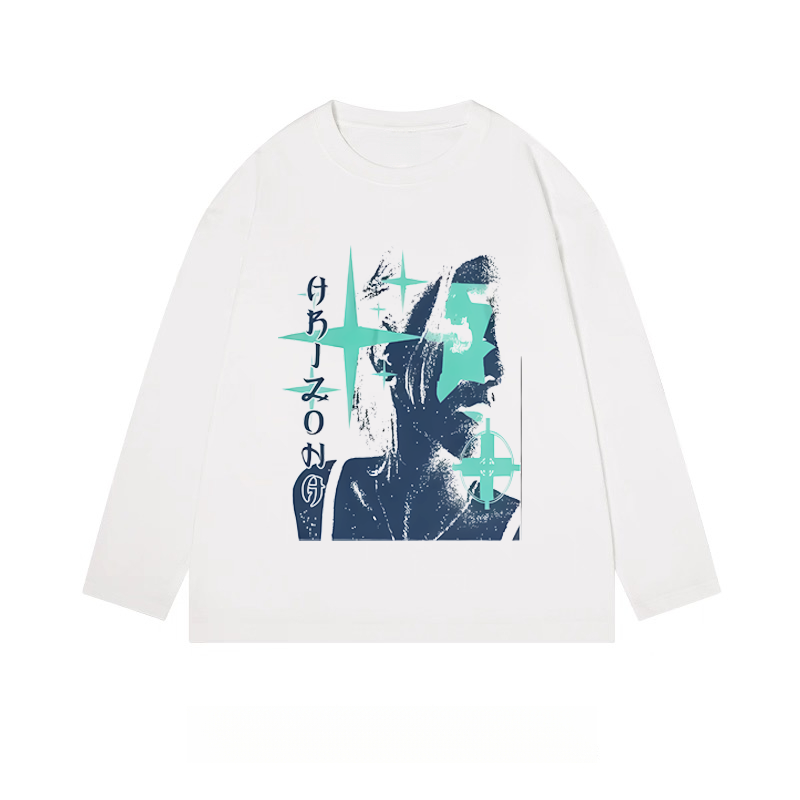 "AHIZON" Graphic - Classic Cotton Long Sleeve Tee