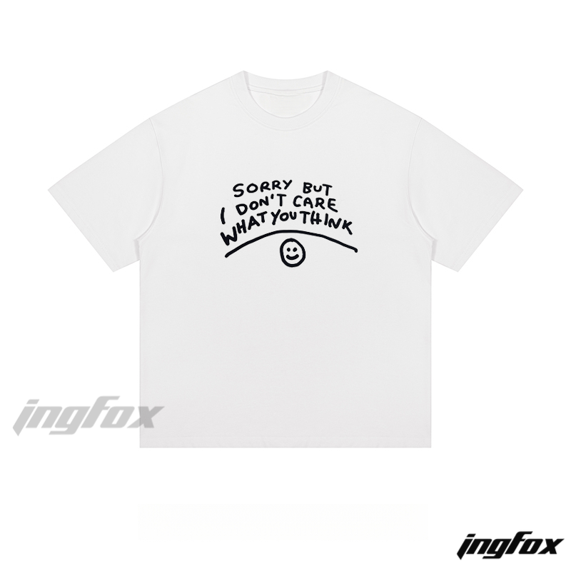 Sarcastic Text & Smile - Loose Fit Short Sleeve T-Shirt