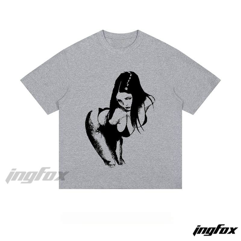 Artistic Figure Graphic - Loose Fit Short Sleeve T-Shirt
