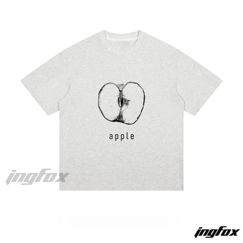 Apple Cross - Section Sketch - Loose Fit Short Sleeve T-Shirt