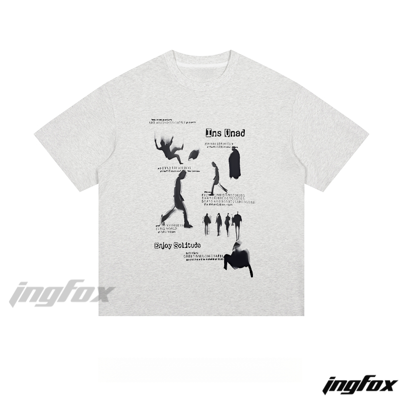 Solitude Silhouette Tee - Loose Fit Short Sleeve T - Shirt