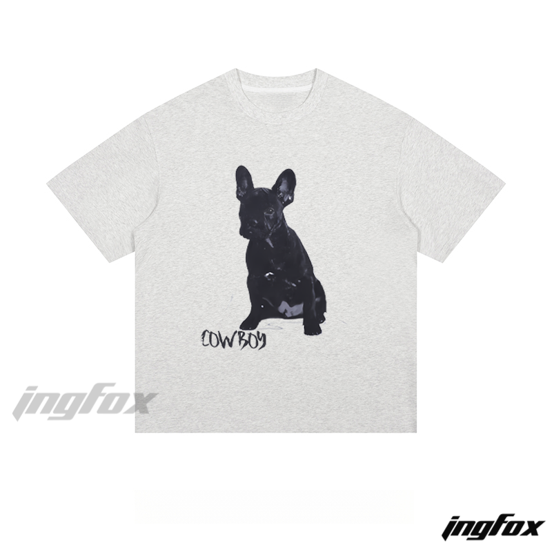 French Bulldog Cowboy - Loose Fit Short Sleeve T-Shirt