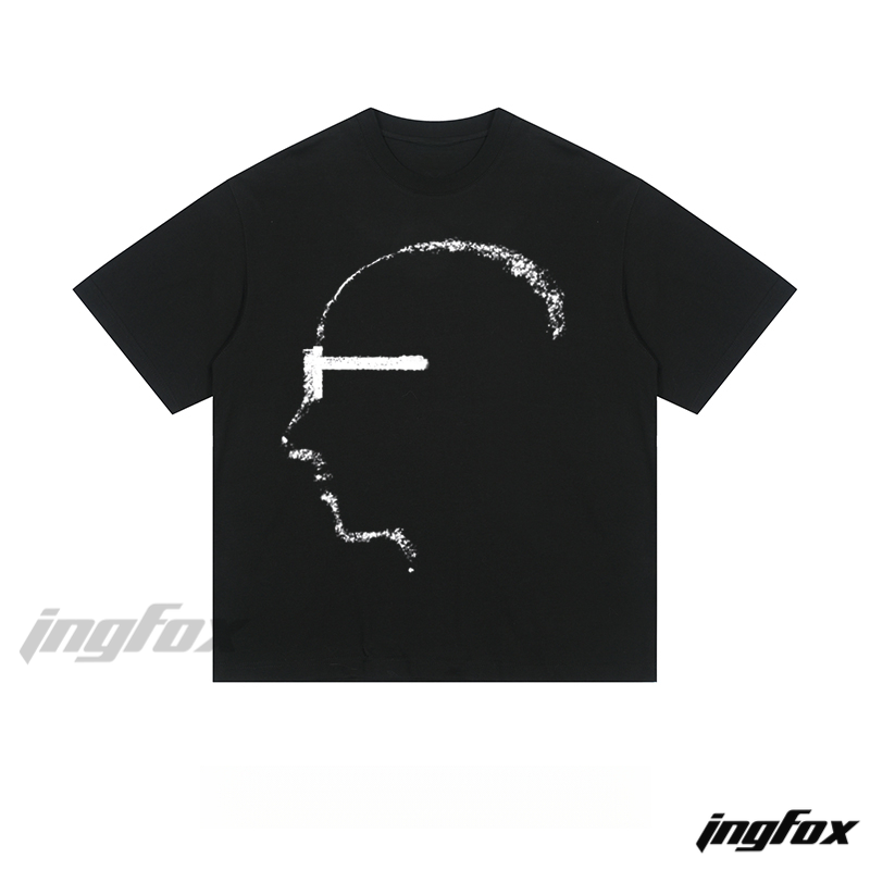 Abstract Silhouette - Loose Fit Short Sleeve T - Shirt