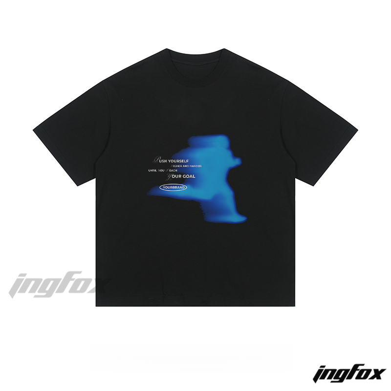 Motivational Text & Gradient - Loose Fit Short Sleeve T-Shirt