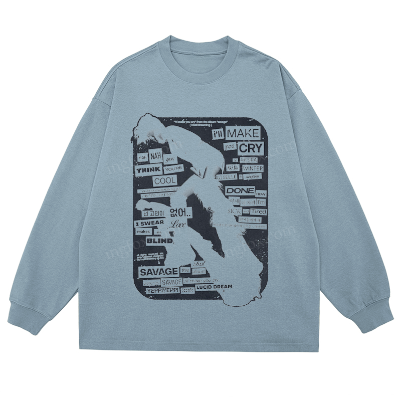 K - Pop Collage - Classic Unisex Fit Cotton Long Sleeve Tee